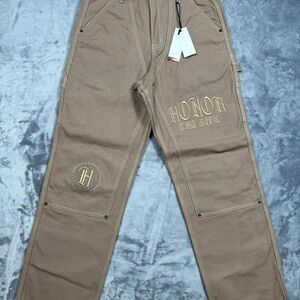 Honor-the-gift Men's Tan and Brown Trousers
